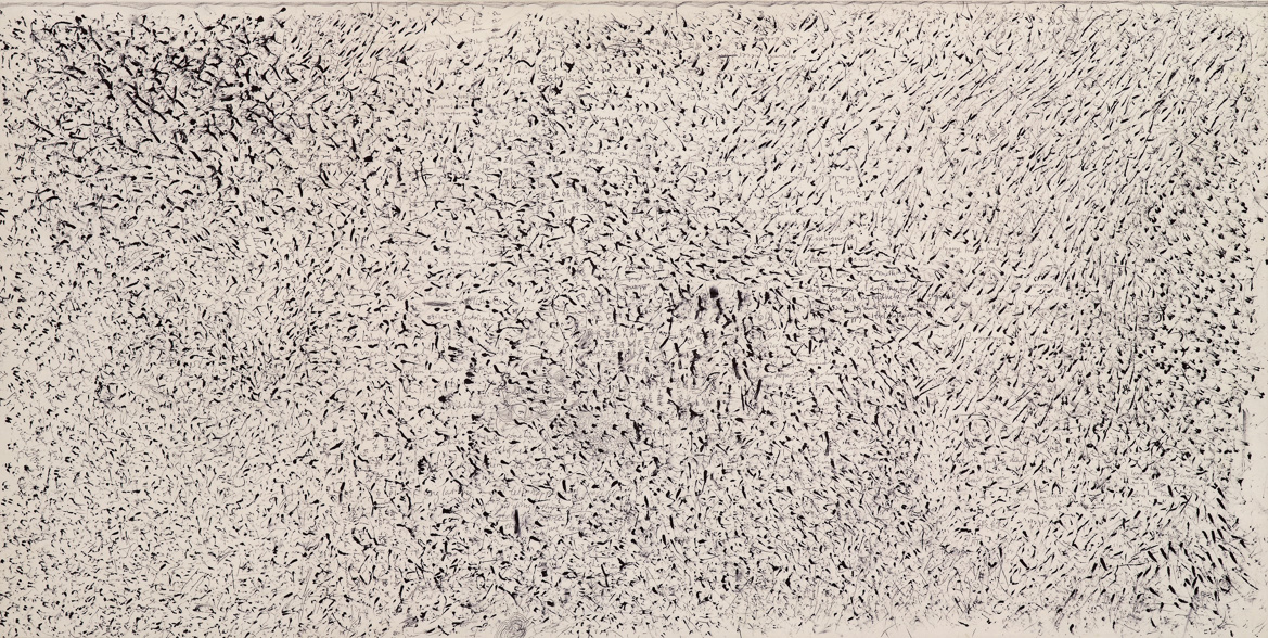 An explanation of pacific, ball pen on paper, 43.6cm (h) x87.3cm (w) ,2006